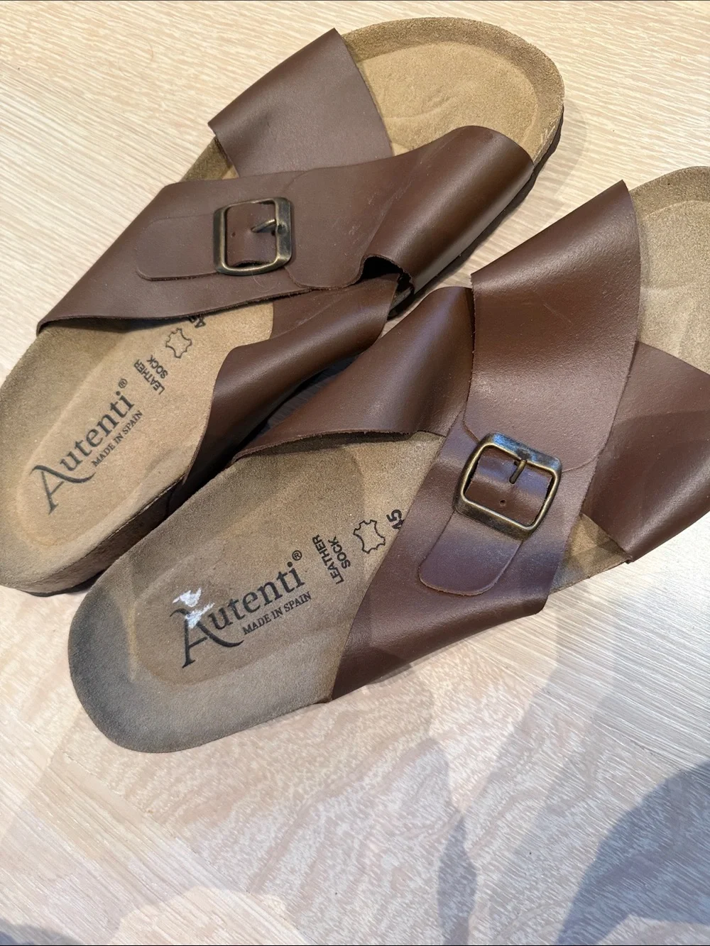 AUTENTI - Men’s Leather Sandals from  Spain - EU 45